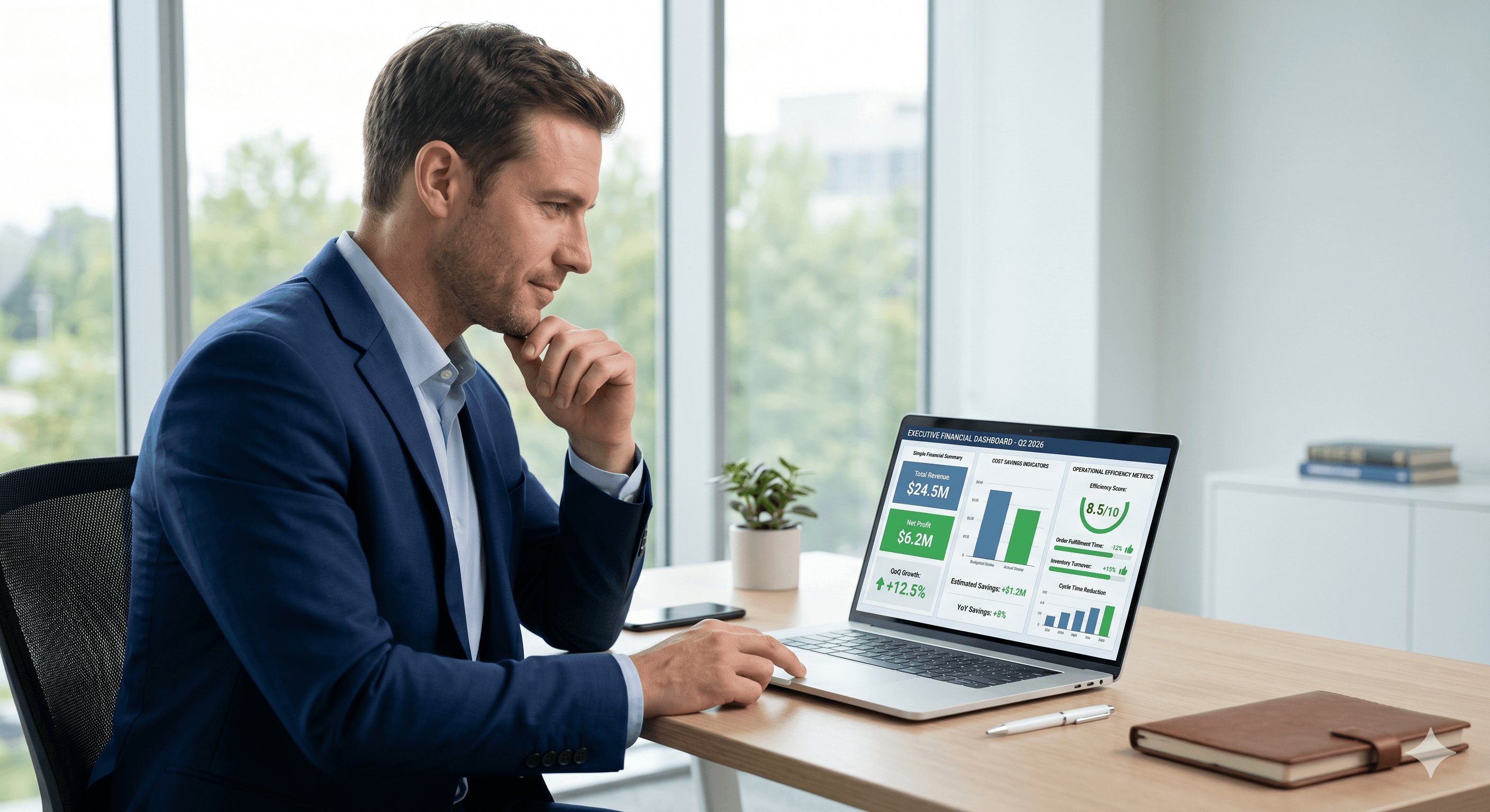 Enterprise customer reviewing payout outcomes and control metrics on a shared finance workspace